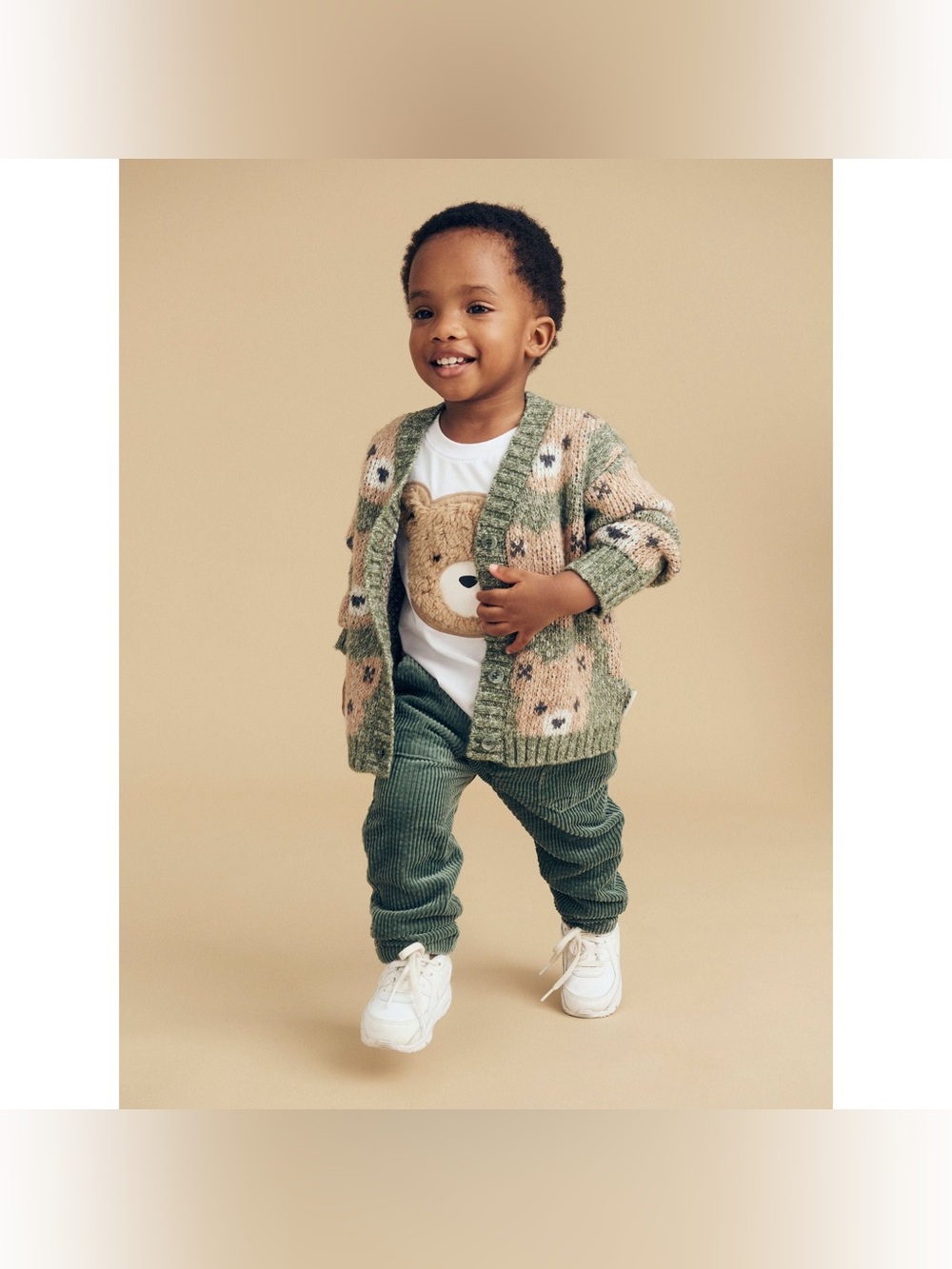 Huxbaby Unisex Huxbaby Light Spruce Huxbear Boxy Cardi